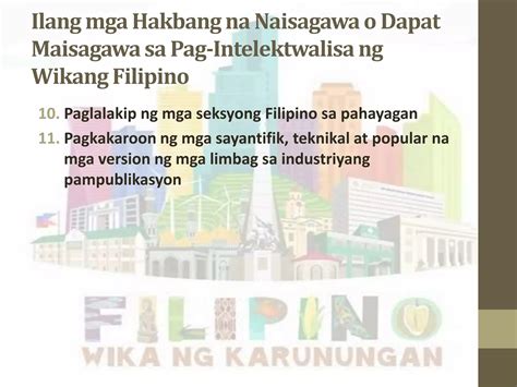 Intelektwalisasyon Ng Wikang Filipino Ppt