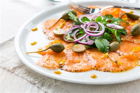 Zalm Carpaccio Freshly Fish Recept Met Koudgerookte Zalm