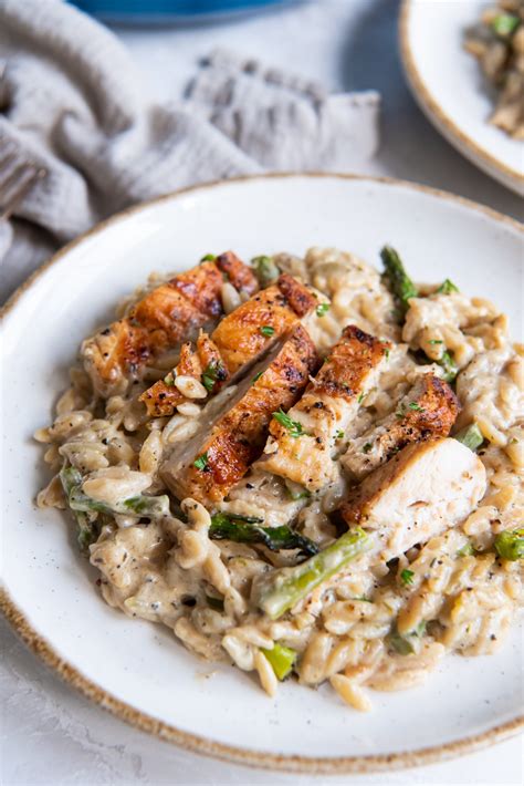 Chicken And Asparagus Orzo Pumpkin N Spice