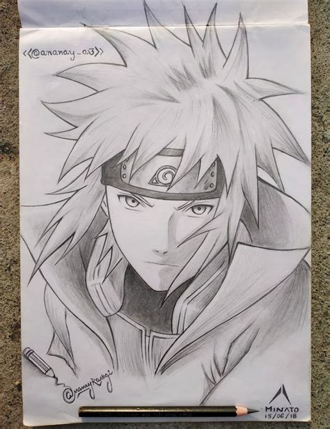 Minato Pencil Drawing