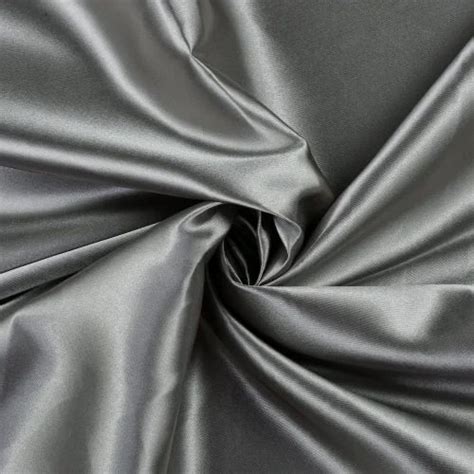 Plain Solids Polyester Ultra Satin Kg Silver Gray At Rs Meter In