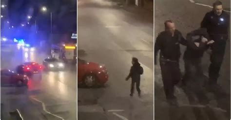 Shocking Footage Of Early Morning Police Chase Shows Suspect Tackled By