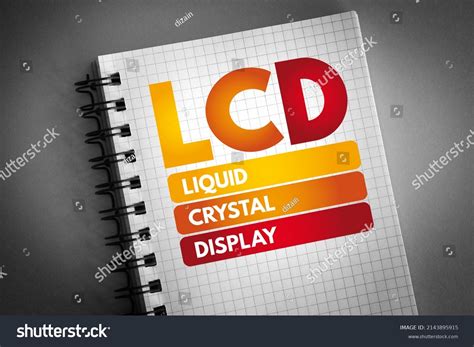 Lcd Liquid Crystal Display Type Flat Stock Photo 2143895915 | Shutterstock