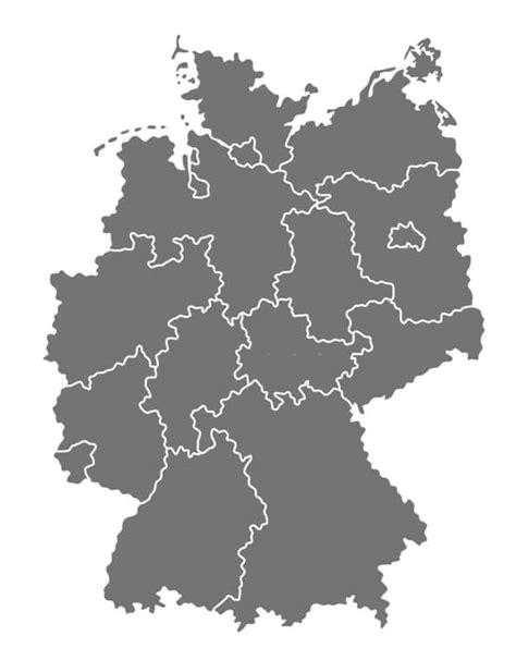 ⊛ Mapas De Alemania Mapa Físico Polititico Con Ciudades Mudo