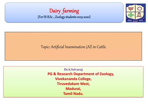 Dairy Farming Ppt