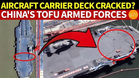 The Deck Of Fujian Aircraft Carrier Cracked Google Earth Caught It