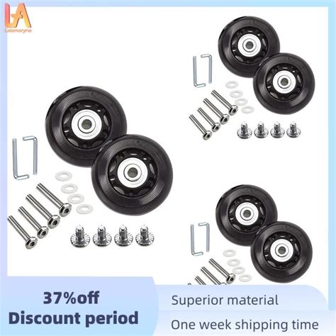 Suitcase Luggage Wheel Replacement Kit Rubber Universal Wheels Swivel