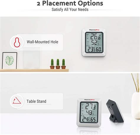 Thermopro Tp S Lcd Digital Hygrometer Indoor Outdoor Thermometer