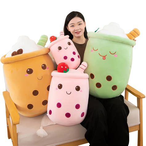 Buy Bubble Tea Plush Pillows Cute Boba Plushies Soft Toys Giant Boba