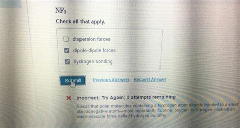 Solved NF Check All That Apply Dispersion Forces Chegg