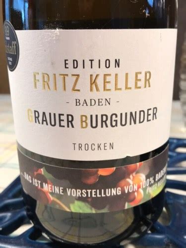 Aldi Edition Fritz Keller Grauer Burgunder Trocken Vivino US