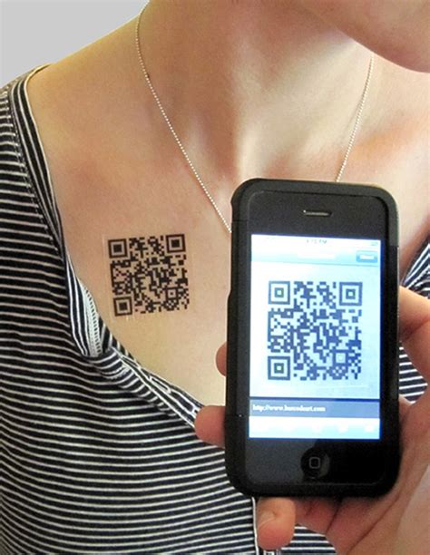 Scan Yourself: Geeky Barcode (QR Code) Tattoos | Bit Rebels
