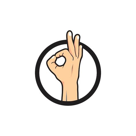 Premium Vector Fingers Gesture Illustration Logo Vector