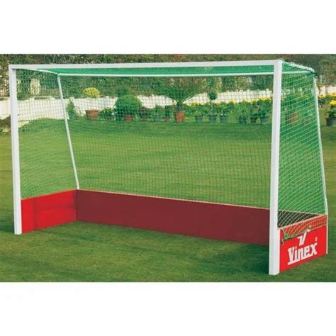 White Steel Vinex Hockey Goal Posts Club Field Hockey Goals Size 3