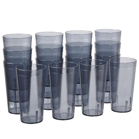 Us Acrylic Café 20 Ounce Plastic Restaurant Style Stackable Water