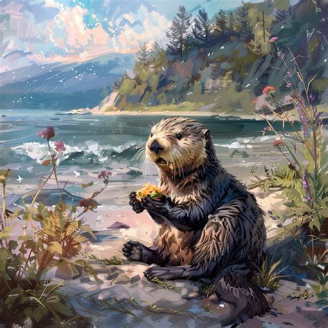 Sea Otters Keystone Species: Outdoor Adventure Maps – IMAGELLA