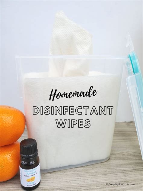 how to make disinfectant wipes at home