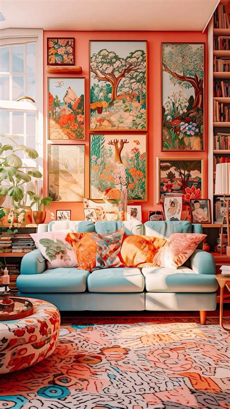 Vintage Maximalism In 2024 Eclectic Living Room Interior Design