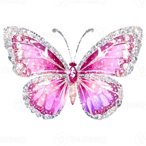 Beautiful Glitter Butterfly 46893106 Png