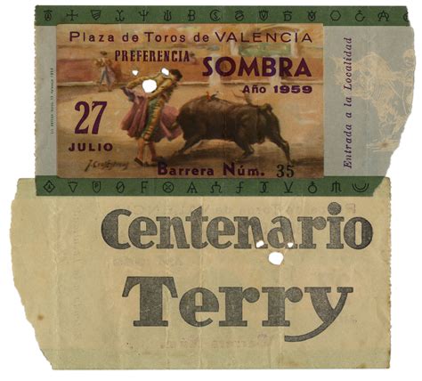 Lot Detail Ernest Hemingway S Own Bullfighting Ticket From July