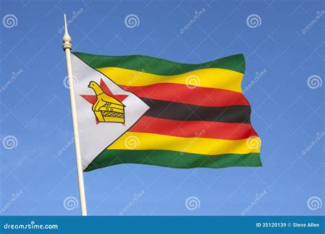 Bandera De Zimbabwe África Imagen De Archivo Imagen De Zimbabue