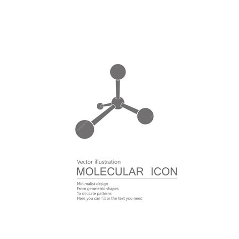 Premium Vector Vector Drawn Molecular Structure Isolated On White Background