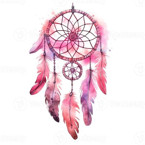 Watercolor Dream Catcher Illustration 23693465 PNG