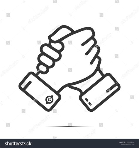 Soul Brother Handshake Thumb Clasp Handshake Stock Vector (Royalty Free ...