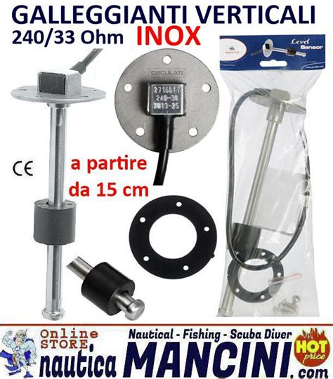 Galleggiante Verticale Inox Ohm Cm