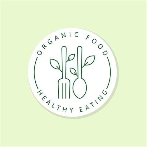 Premium Vector Organic Food Logo Or Illustration Label Sticker Vector