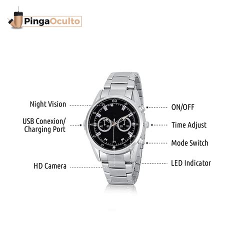 32GB Spy Camera Watch Instructions - PingaOculto