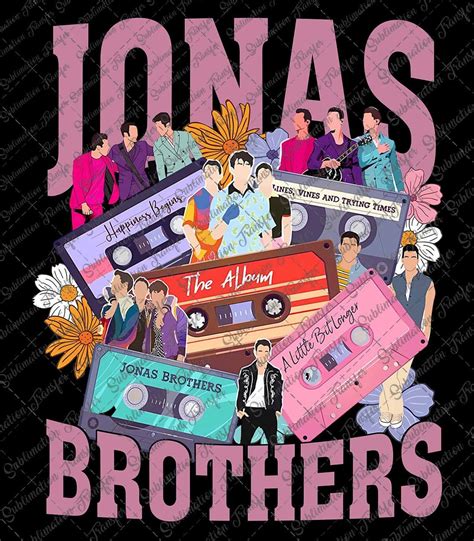 Retro Jonas Brothers Cassette Png File Jonas Five Albums One Etsy