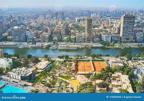 Giza Skyline Cairo Egypt Stock Photo Image Of Downtown 116606904