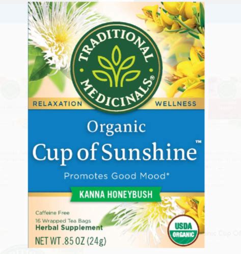 Traditional Medicinals Kanna Honeybush Organic Cup Of Sunshine Tea