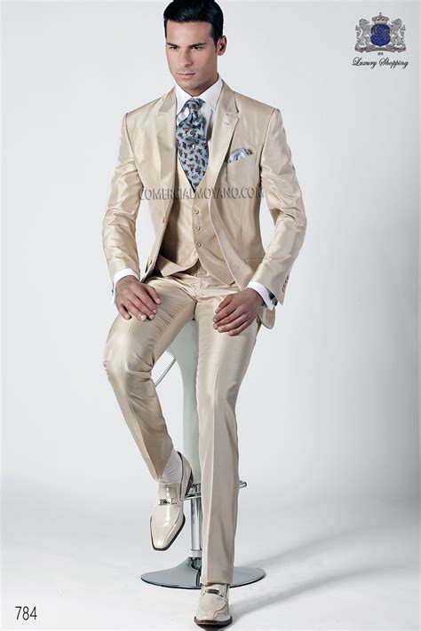 Bespoke Ivory Silk Suit 3 Piece Style 784 Mario Moreno Moyano