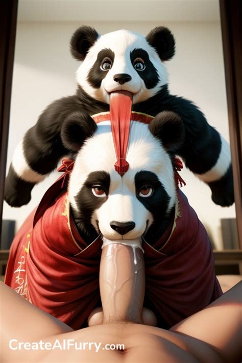 Chinese Hanfu Panda Cleavage Furry AI Porn