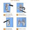 Buy Gdfymi Barn Door Lock Degree Right Angle Stainless Steel Door