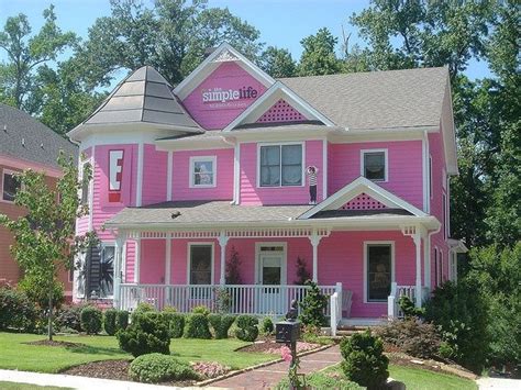 Pink House By Curt Pink Houses Exterior Paint Colors Exterior House