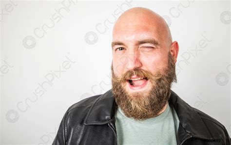 A smiling bearded man - stock photo 200489 | Crushpixel