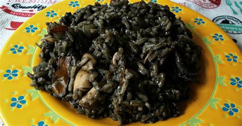 Cuchara Cucharilla y Cucharón Receta Arroz negro con chipirones