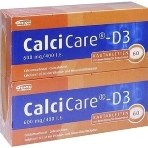 Calcicare D3 Kautabletten 120 Stueck Schon Ab 2699 Eur Pzn 09302671