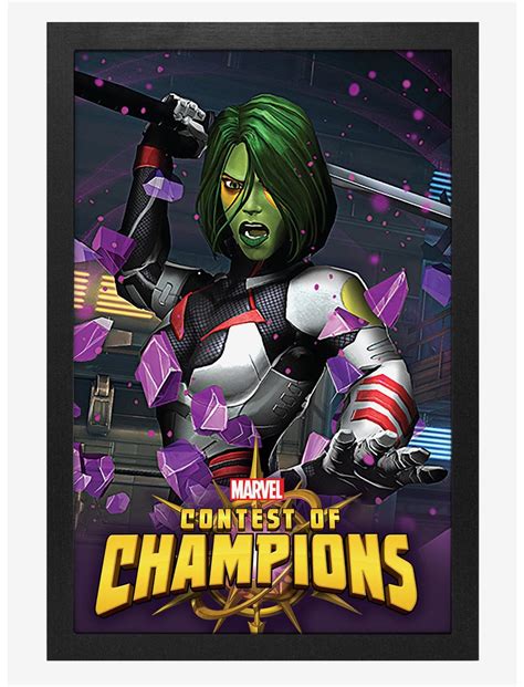 Marvel Contest Of Champions Gamora Framed Poster Hot Topic