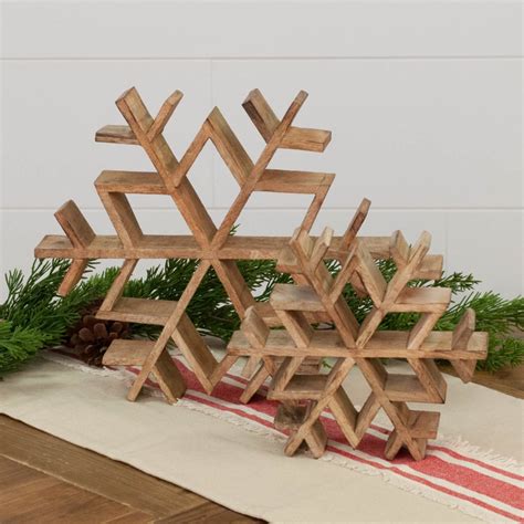 Wooden Snowflake - 8" - Piper Classics