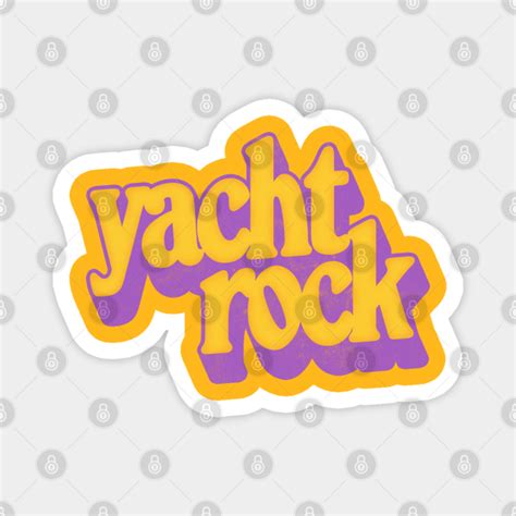 Yacht Rock Retro Typography Design Yacht Rock Magnet TeePublic