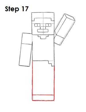 How To Draw Steve Minecraft