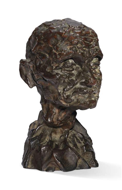 Camille Claudel L Âge mûr tête de vieil homme avec buste étude ou