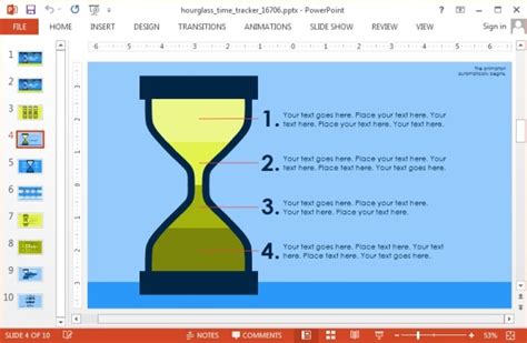 Animated Hourglass Template For PowerPoint