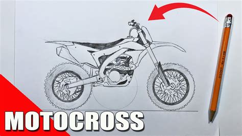 Como Dibujar Una Motocross Paso A Paso Youtube