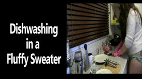 Dishwashing In A Fluffy Sweater Wmv Muscle Babe Claudia Clips Sale