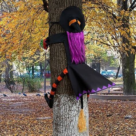 Amazon Joyin Halloween Crashing Witch Decoration Outdoor With